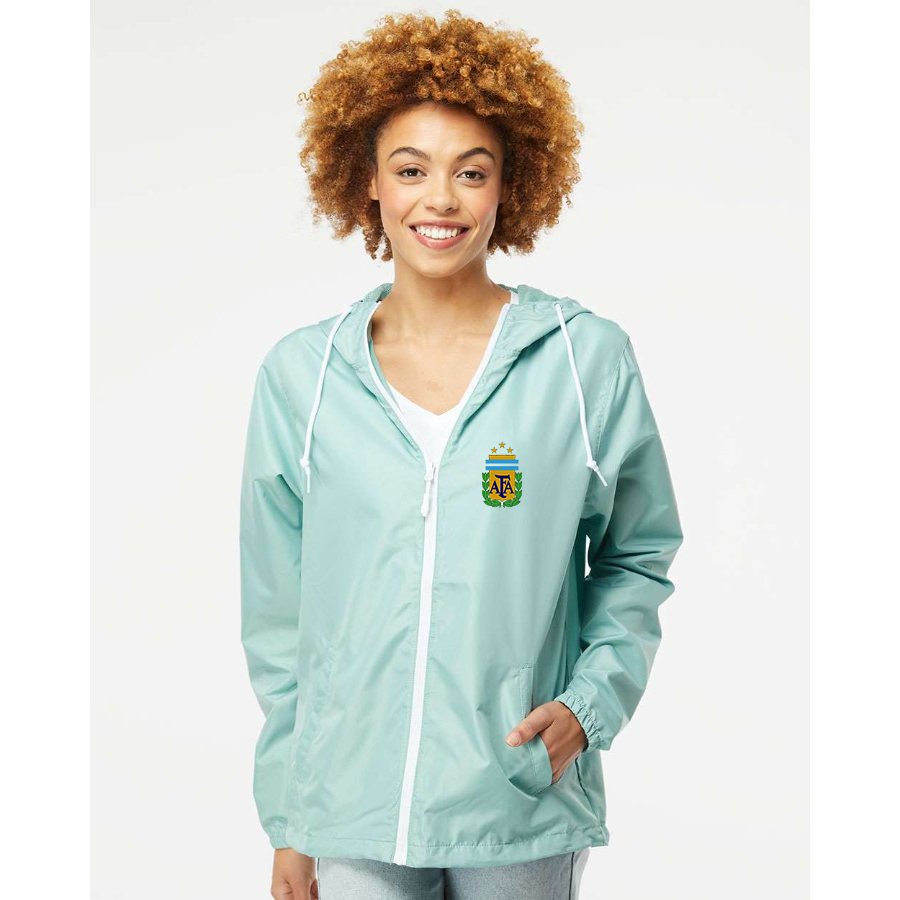 Men’s Argentina National Soccer Team  - Independent Trading Co. - Lightweight Windbreaker Full-Zip Jacket - EXP54LWZ