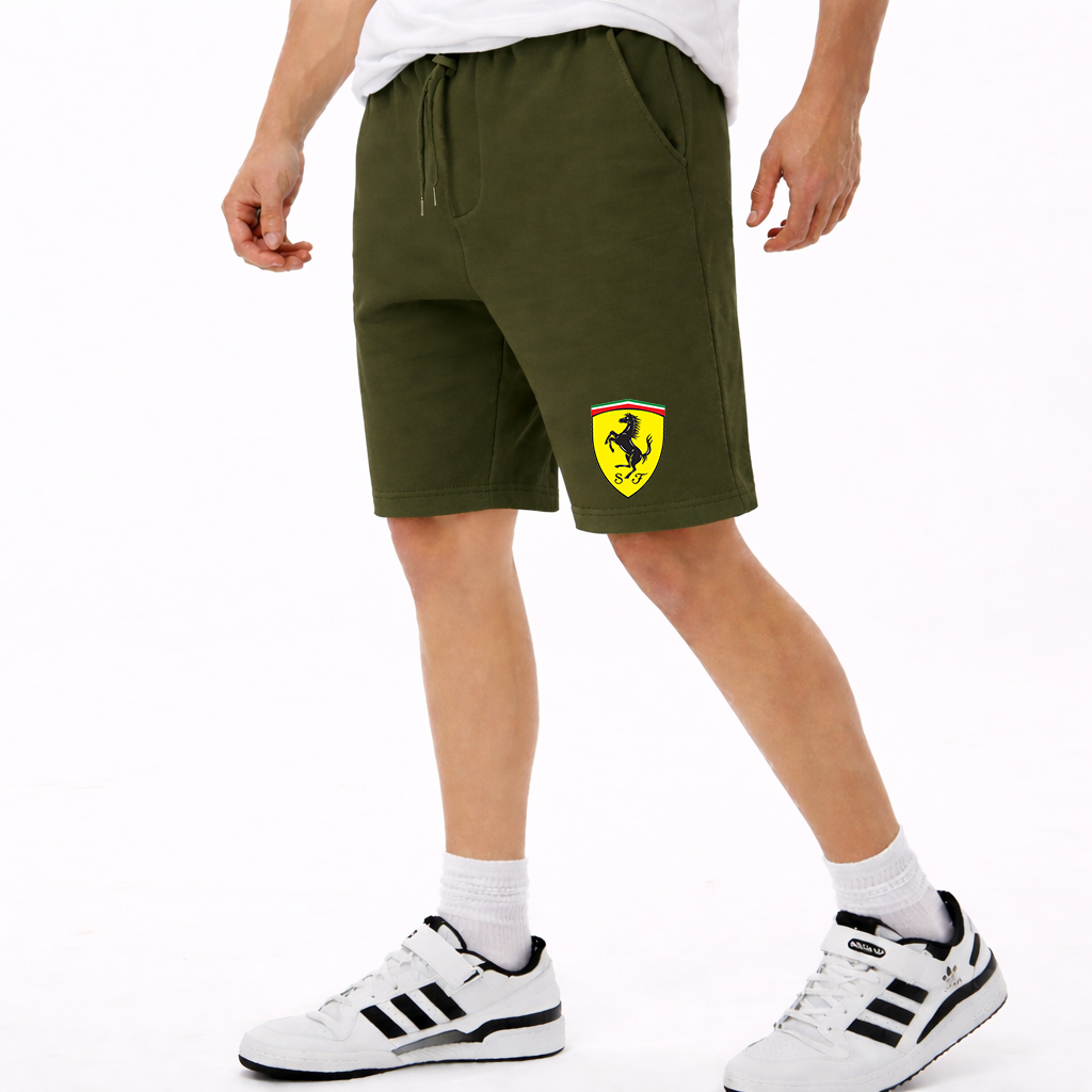 Men’s Ferrari Motorsport Car Athletic Fleece Shorts