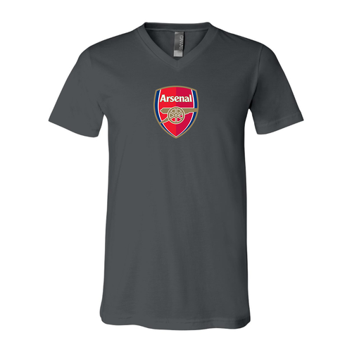 Men’s  Arsenal Soccer - BELLA + CANVAS - Jersey V-Neck Tee - 3005