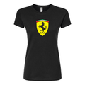 Women’s Ferrari Motorsport Car Round Neck T-Shirt
