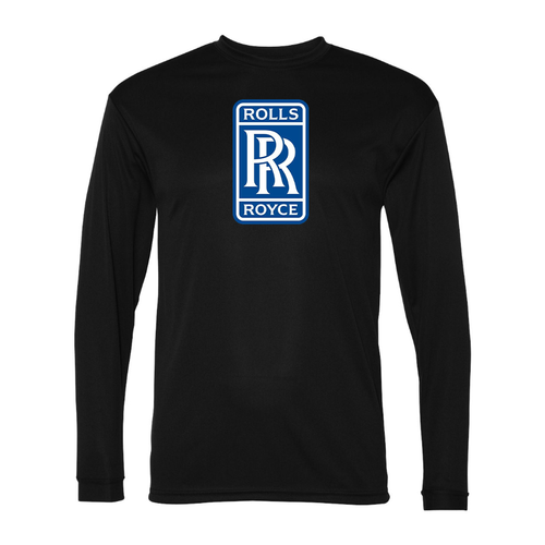 Men's Rolls Royce Car -  Polyester Long Sleeve T-Shirt