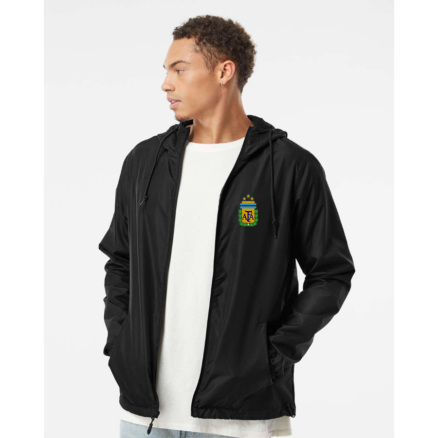 Men’s Argentina National Soccer - Independent Trading Co. - Lightweight Windbreaker Full-Zip Jacket - EXP54LWZ