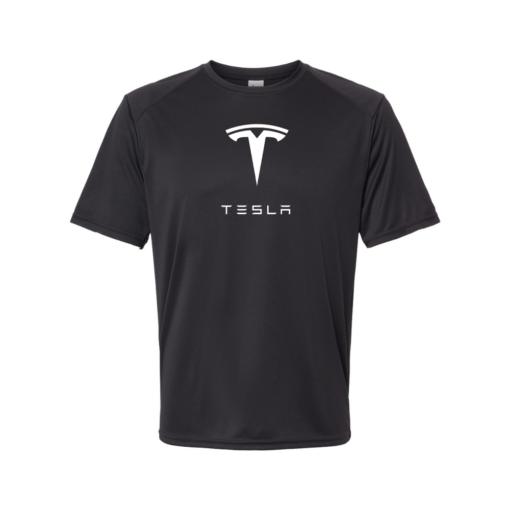 Youth Kids Tesla Motorsports Car Polyester T-Shirt