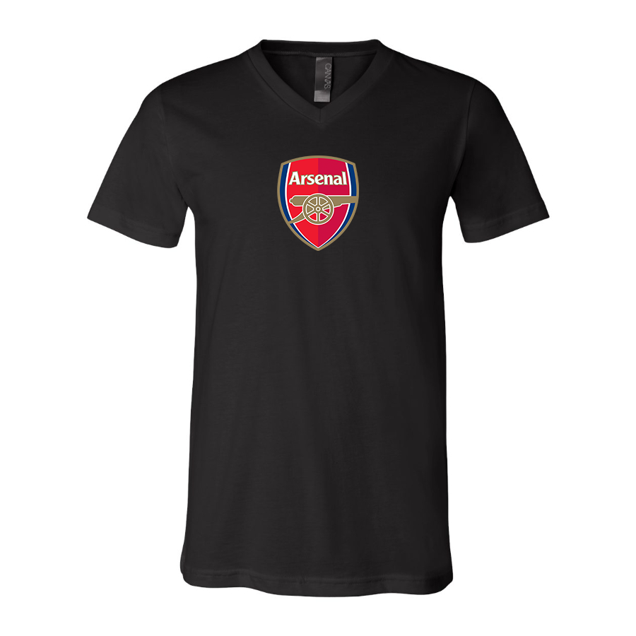 Men’s  Arsenal Soccer - BELLA + CANVAS - Jersey V-Neck Tee - 3005