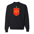Men's Spain Red Logo National Soccer Team Crewneck Sweatshirt
