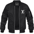 Men's Louis Vuitton Lightweight Bomber Jacket Windbreaker Softshell Varsity Jacket Coat
