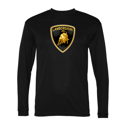 Men's Lamborghini Car -  Polyester Long Sleeve T-Shirt