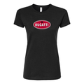 Women’s Bugatti Car Round Neck T-Shirt