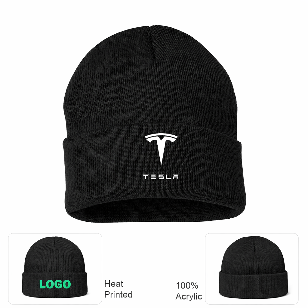 Tesla Motorsports Car Beanie Hat