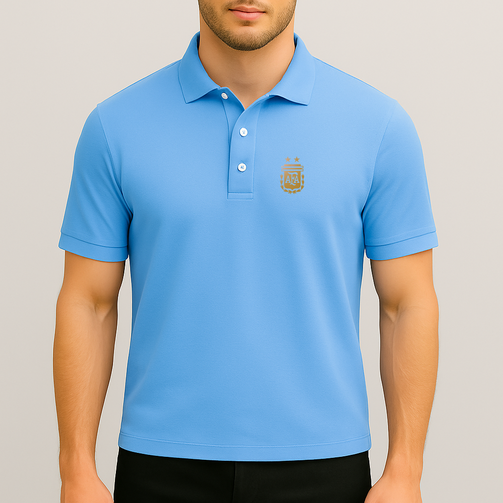 Men's Argentina Soccer Dry Blend Polo