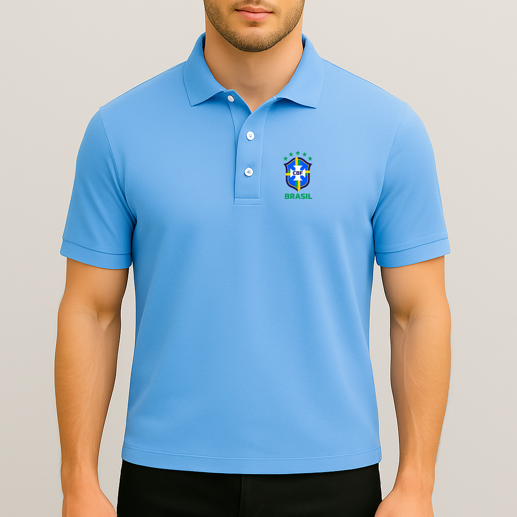 Men's Brasil National Soccer Team Dry Blend Polo