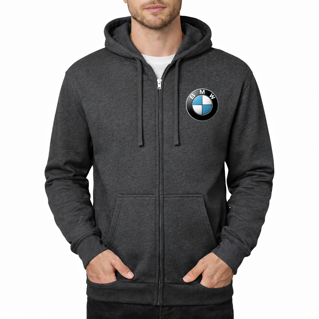 Men's BMW Motorsports Car Zipper Hoodie