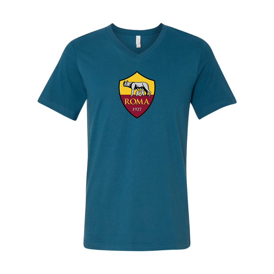 Men’s AS Roma FC - BELLA + CANVAS - Jersey V-Neck Tee - 3005
