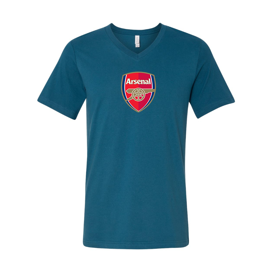 Men’s  Arsenal Soccer - BELLA + CANVAS - Jersey V-Neck Tee - 3005