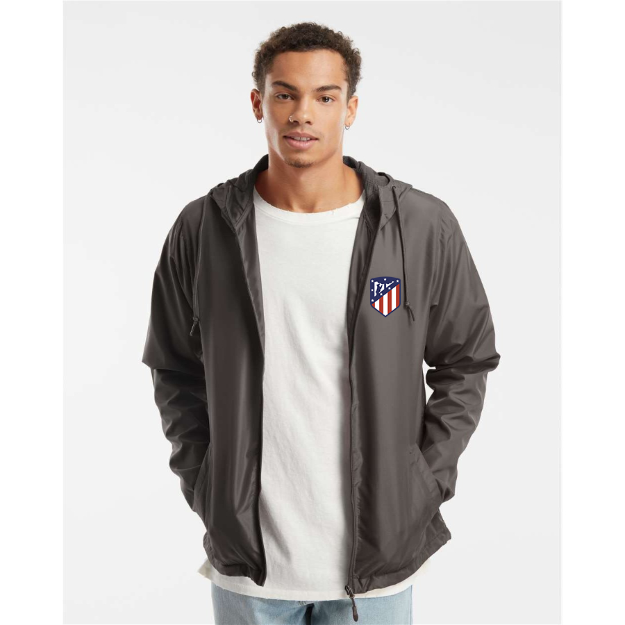 Men’s Atletico Madrid FC - Independent Trading Co. - Lightweight Windbreaker Full-Zip Jacket - EXP54LWZ