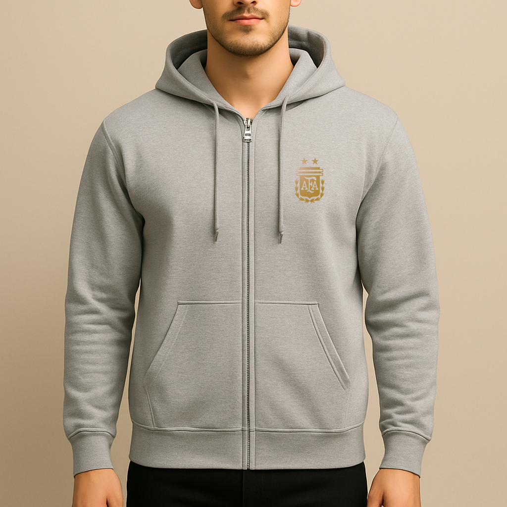 Men's Argentina Soccer Zipper Hoodie