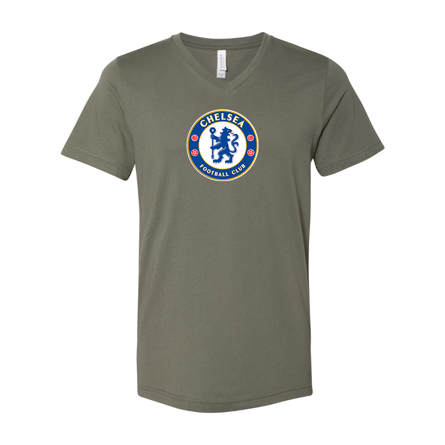 Men’s  Chelsea Soccer - BELLA + CANVAS - Jersey V-Neck Tee - 3005