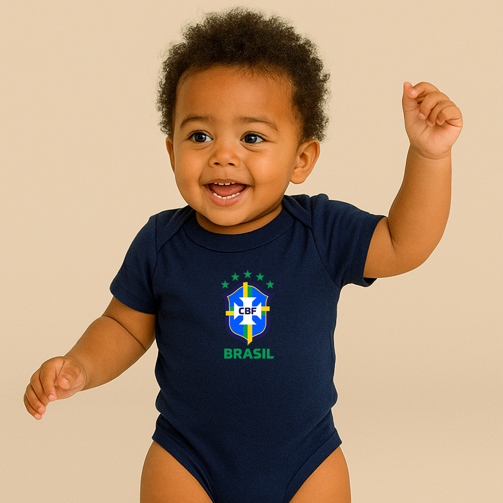 Brasil National Soccer Team Baby Romper Onesie