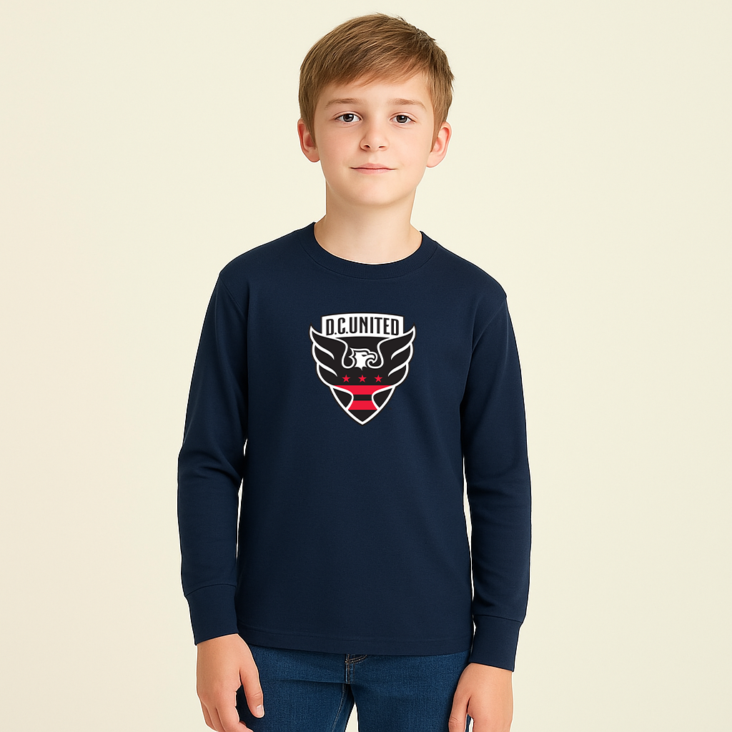 Youth Kids D.C. United FC Long Sleeve T-Shirt