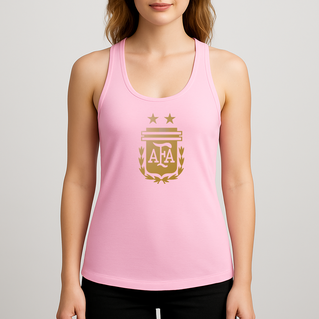Women's Argentina Soccer Racerback Tank Top