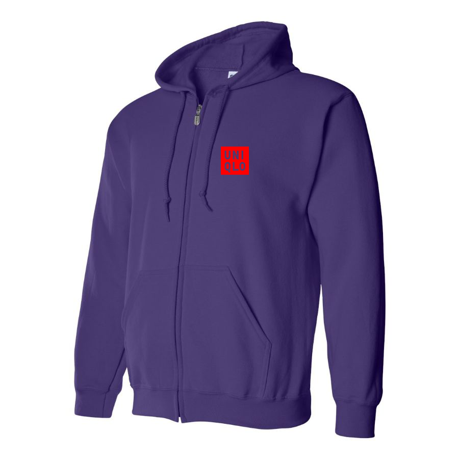 Men's Uniqlo Logo  Zipper Hoodie