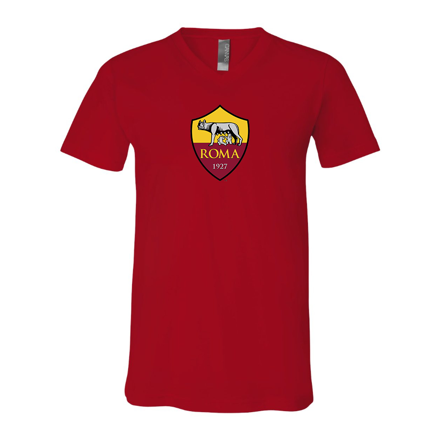 Men’s AS Roma FC - BELLA + CANVAS - Jersey V-Neck Tee - 3005