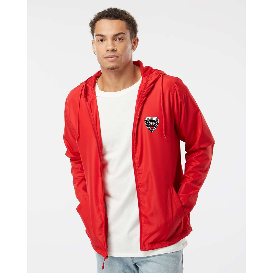 Men’s D.C. United FC - Independent Trading Co. - Lightweight Windbreaker Full-Zip Jacket - EXP54LWZ