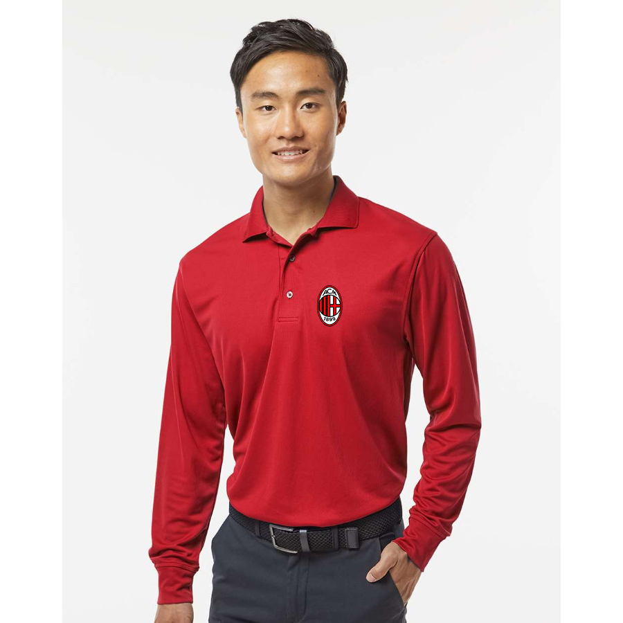 Men's AC Milan Soccer  - Paragon - Prescott Long Sleeve Polo - 110