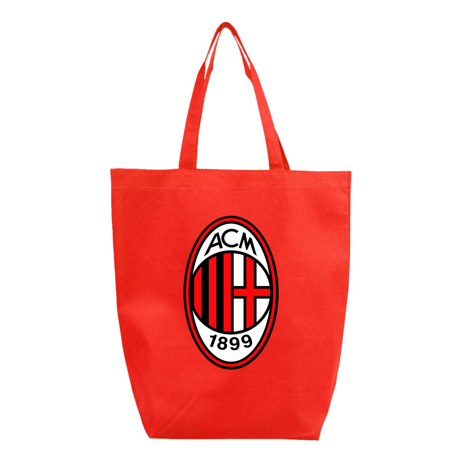 AC Milan Soccer-  Q-Tees - Non-Woven Gusset Bottom Tote - Q1251