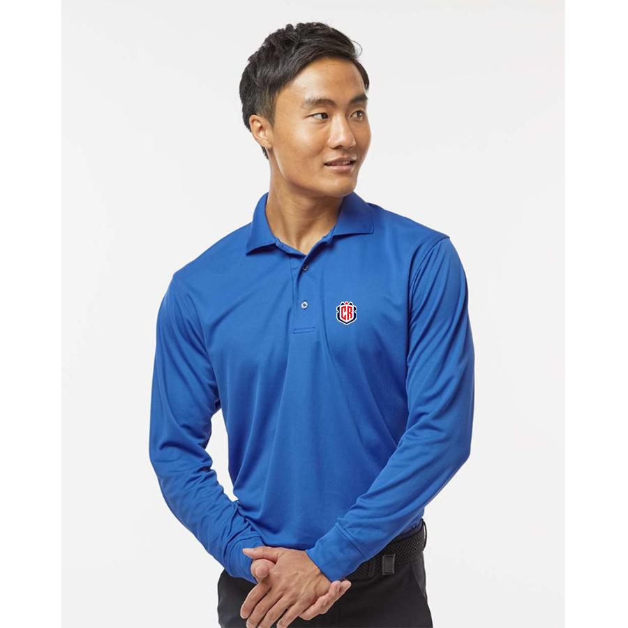 Men's  Costa Rica National Soccer Team - Paragon - Prescott Long Sleeve Polo - 110