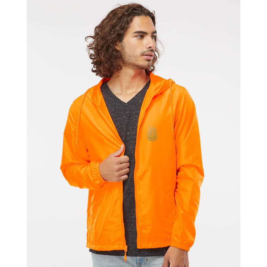 Men’s Argentina Soccer- Independent Trading Co. - Lightweight Windbreaker Full-Zip Jacket - EXP54LWZ