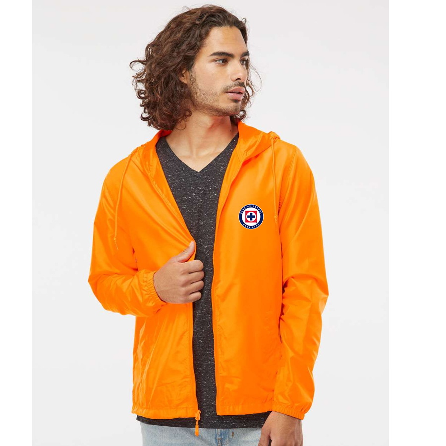 Men’s Cruz Azul Football Club - Independent Trading Co. - Lightweight Windbreaker Full-Zip Jacket - EXP54LWZ