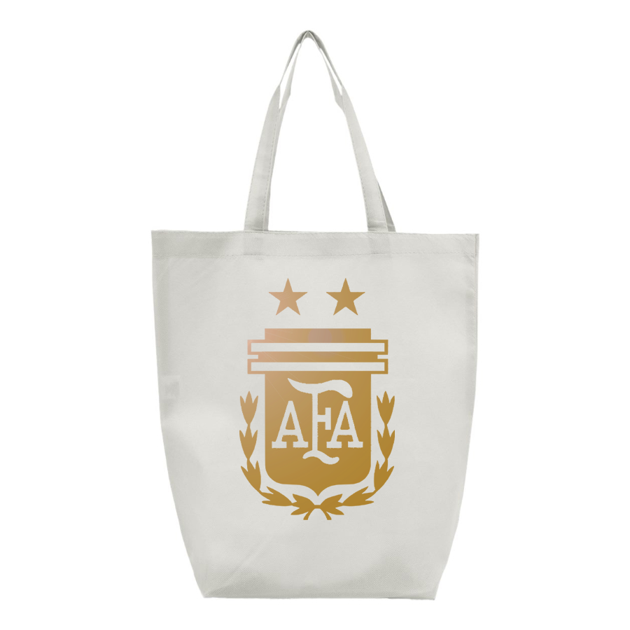 Argentina Soccer - Non-Woven Gusset Bottom Tote - Q1251 -  Q-Tees - Non-Woven Gusset Bottom Tote - Q1251