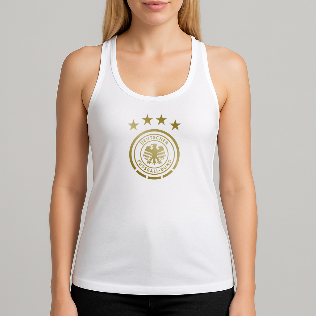 Women's Germany Soccer Racerback Tank Top