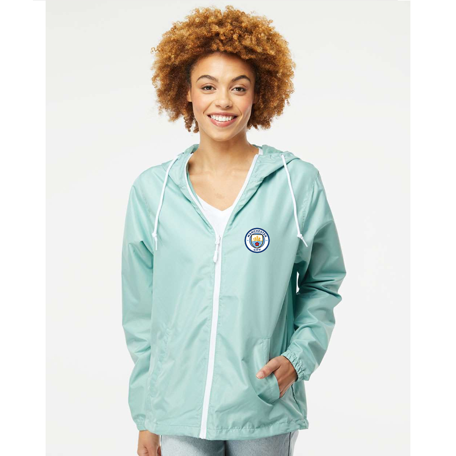 Men’s Manchester City Soccer - Independent Trading Co. - Lightweight Windbreaker Full-Zip Jacket - EXP54LWZ