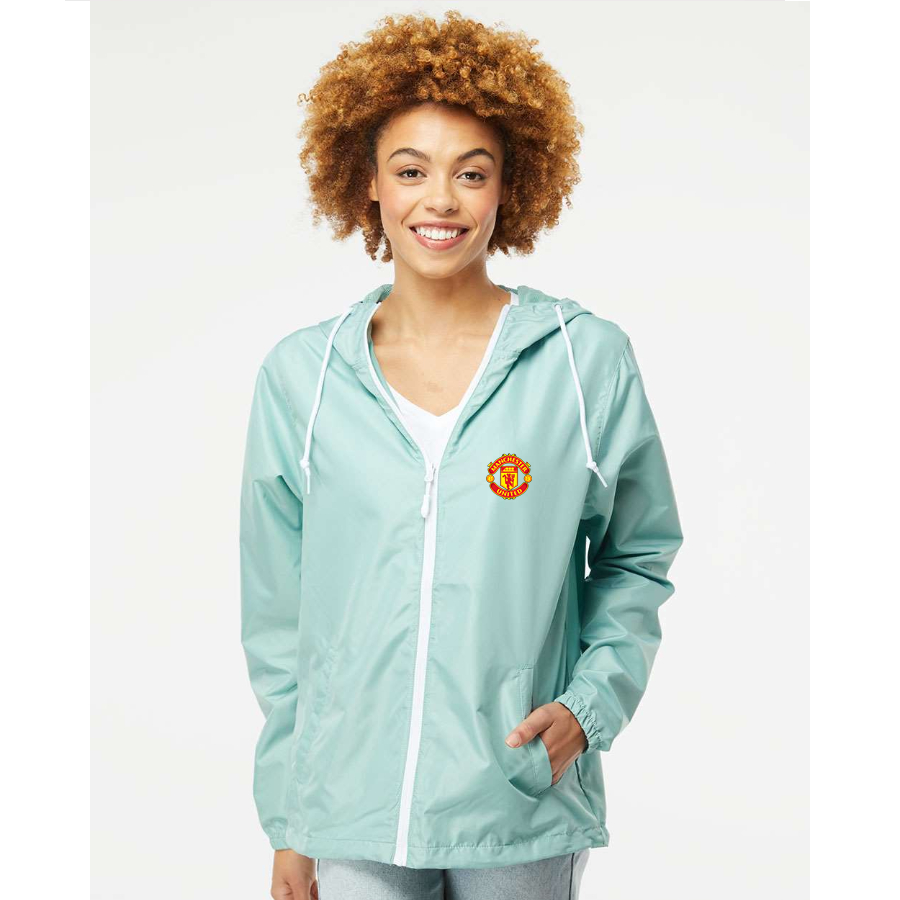 Men’s Manchester United Soccer - Independent Trading Co. - Lightweight Windbreaker Full-Zip Jacket - EXP54LWZ