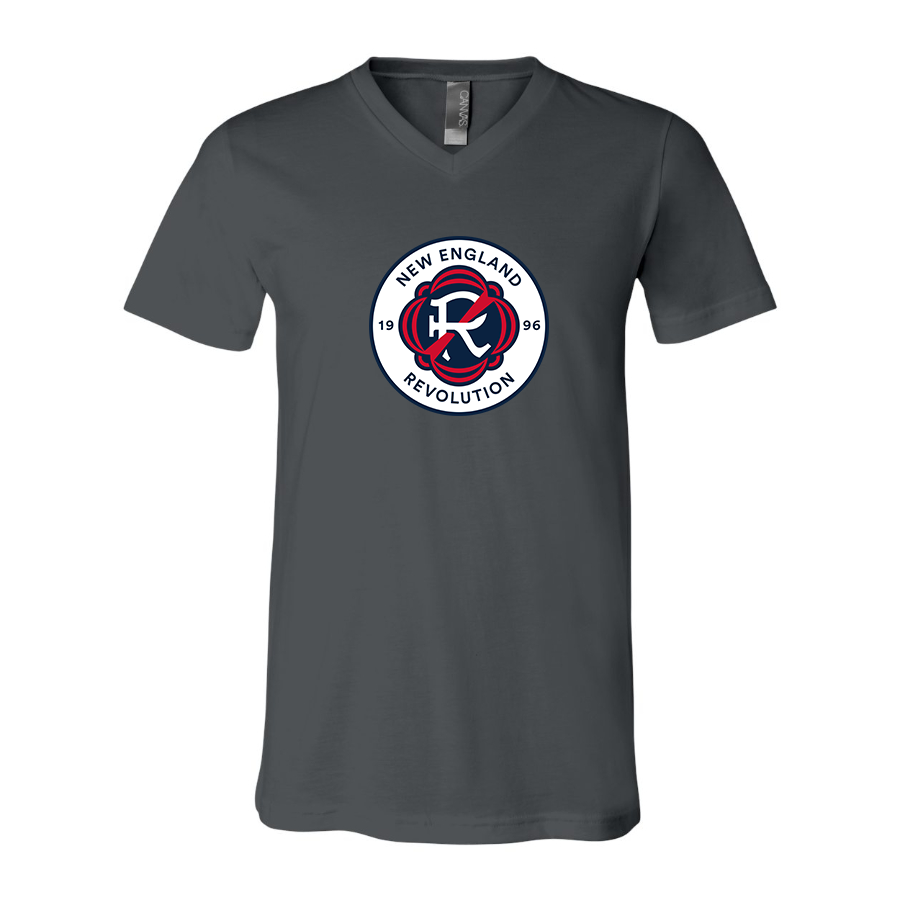 Men’s  New England Revolution FC - BELLA + CANVAS - Jersey V-Neck Tee - 3005