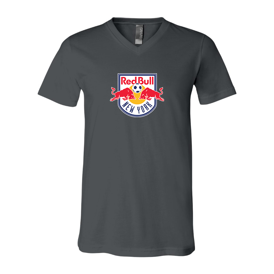 Men’s New York Red Bulls FC - BELLA + CANVAS - Jersey V-Neck Tee - 3005