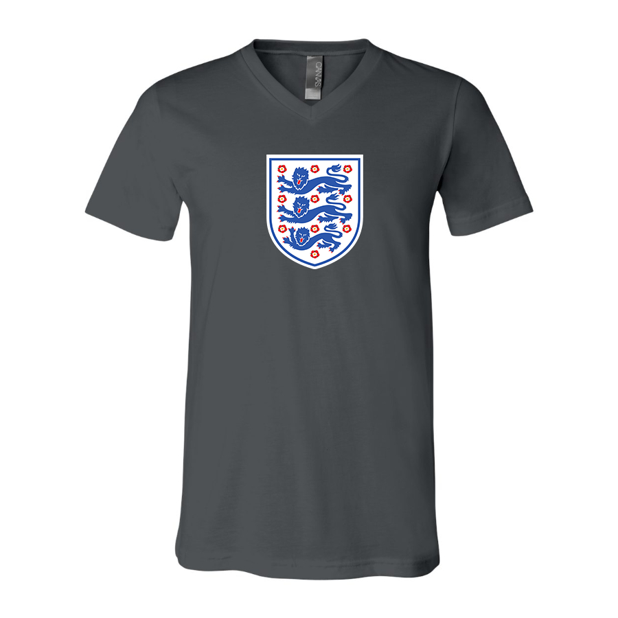 Men’s England National Football Team - BELLA + CANVAS - Jersey V-Neck Tee - 3005