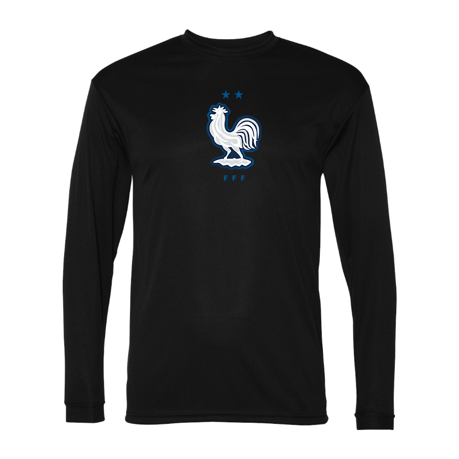 Men’s France National Soccer Team - C2 Sport - Performance Long Sleeve T-Shirt - 5104