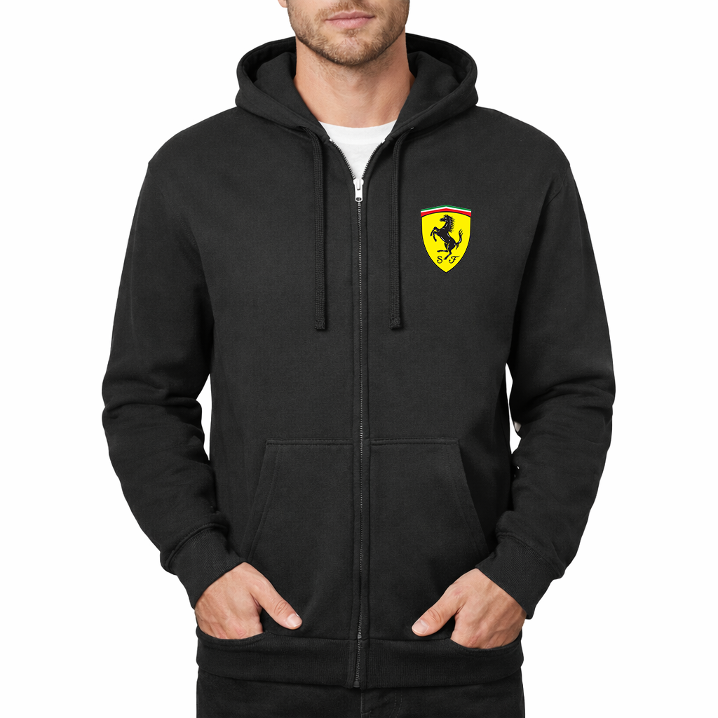 Men’s Ferrari Motorsport Car Zipper Hoodie