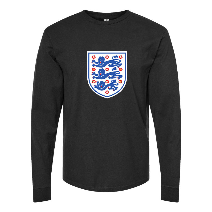 Youth Kids England National Football Team Long Sleeve T-Shirt