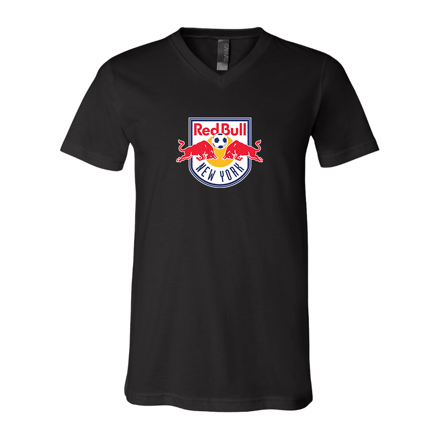 Men’s New York Red Bulls FC - BELLA + CANVAS - Jersey V-Neck Tee - 3005
