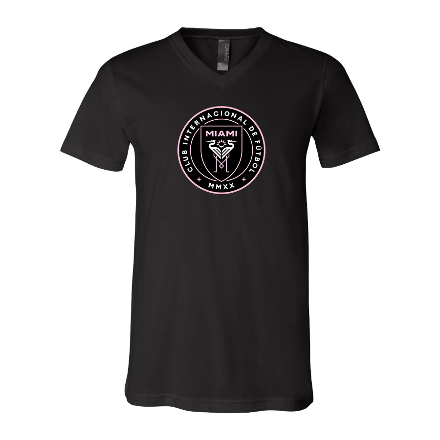 Men’s Inter Miami FC - BELLA + CANVAS - Jersey V-Neck Tee - 3005