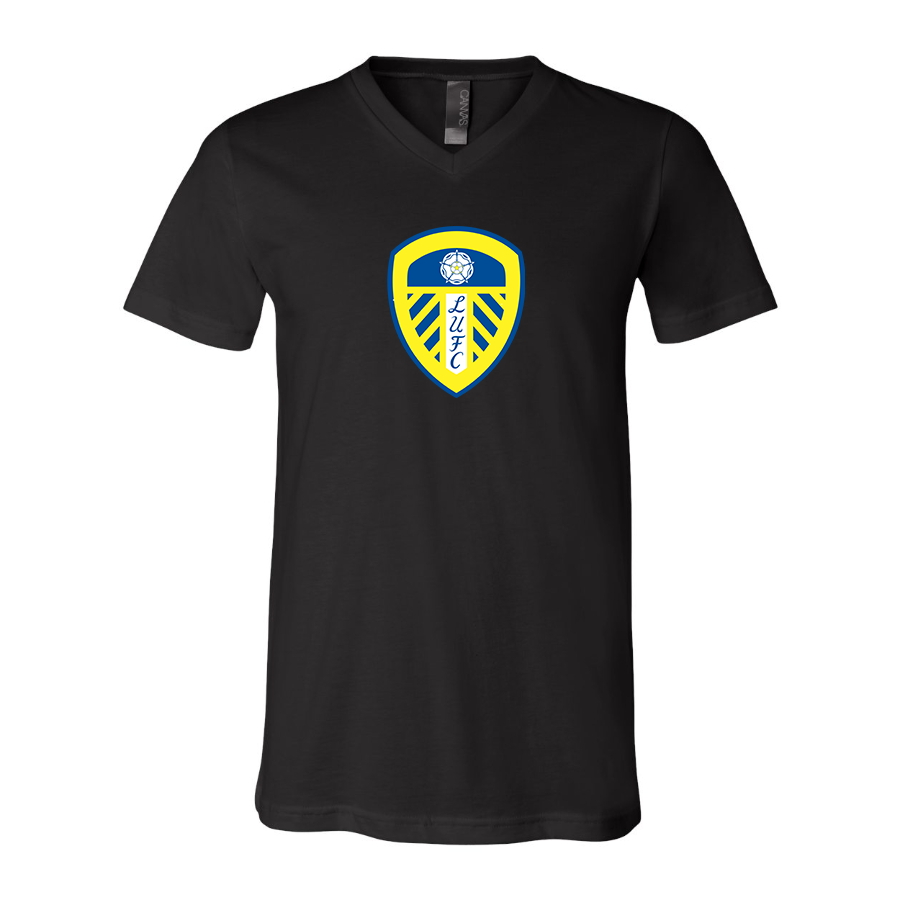 Men’s Leeds United Football Club - BELLA + CANVAS - Jersey V-Neck Tee - 3005