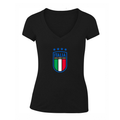 Women's Italy National Soccer V-Neck T-Shirt