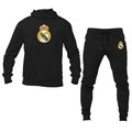 Men’s Real Madrid Soccer Logo Hoodie Joggers Set