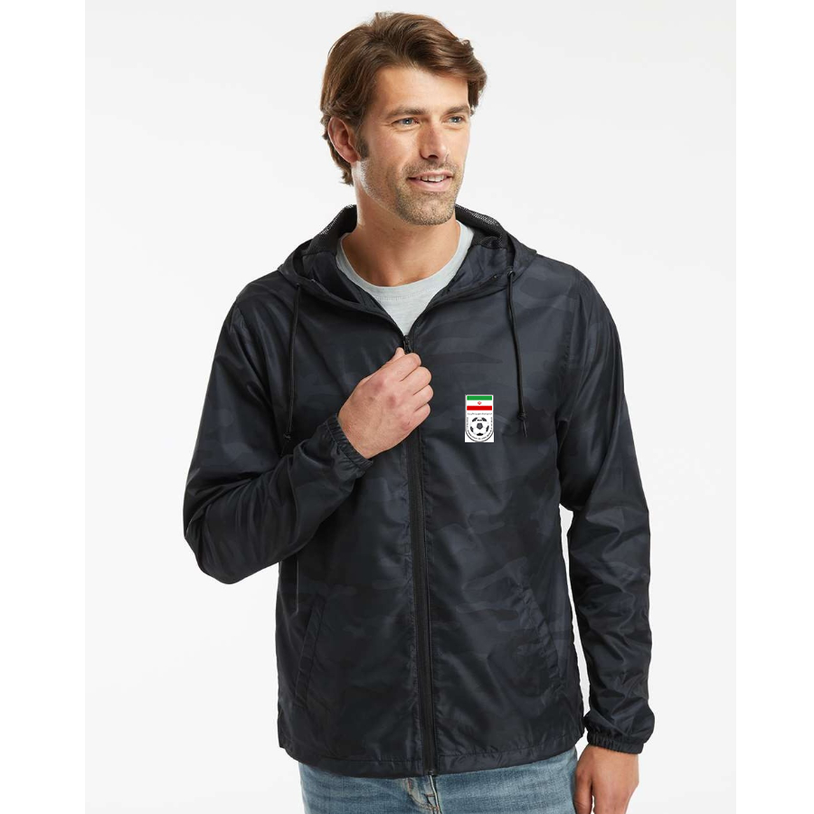 Men’s Iran National Soccer Team - Independent Trading Co. - Lightweight Windbreaker Full-Zip Jacket - EXP54LWZ