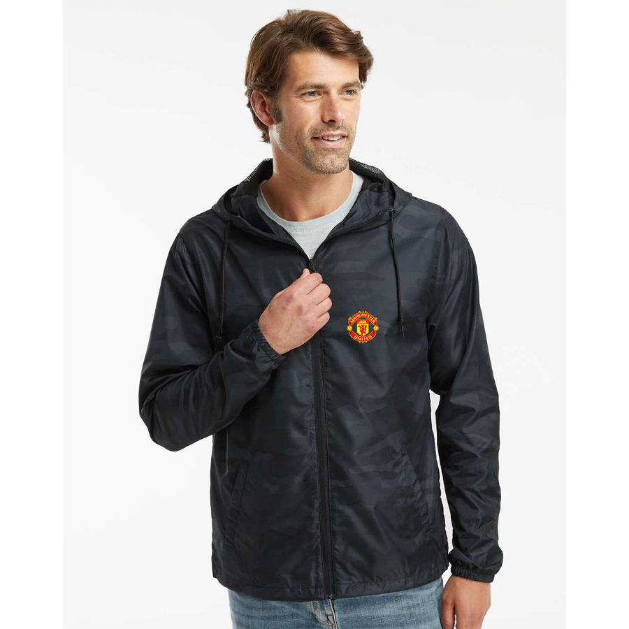 Men’s Manchester United Soccer - Independent Trading Co. - Lightweight Windbreaker Full-Zip Jacket - EXP54LWZ