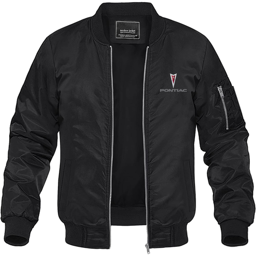 Men’s Pontiac Car Lightweight Bomber Jacket Windbreaker Softshell Varsity Jacket Coat